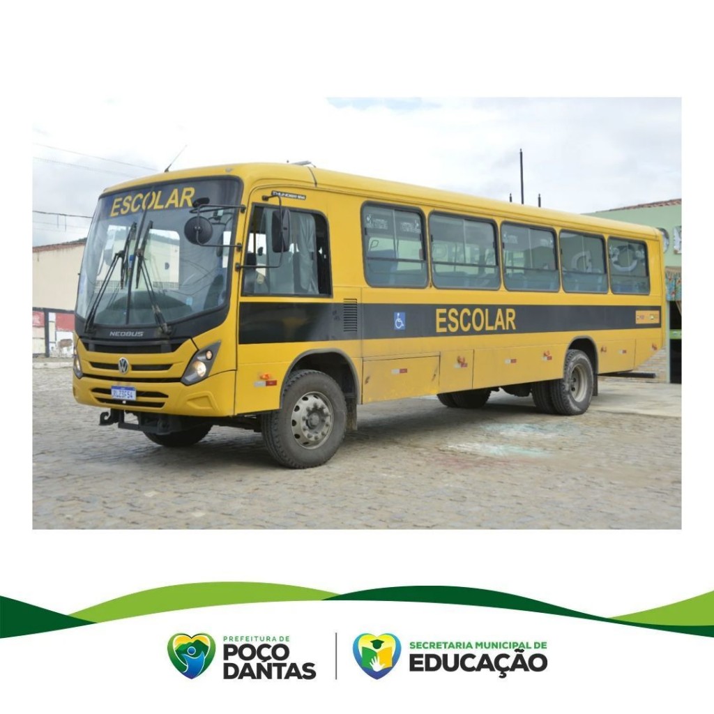 Prefeitura de Poço Dantas-PB recebeu um novo ônibus escolar para a frota municipal